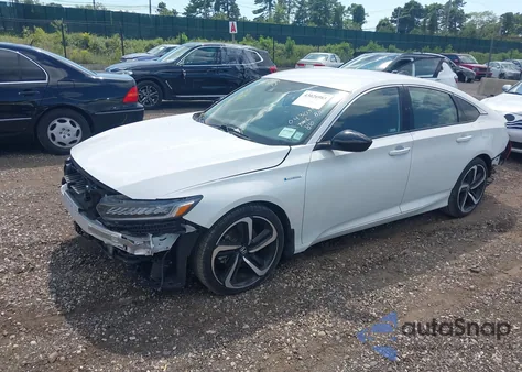 2022 Honda Accord Hybrid Sport из США, поврежденный, VIN 1HGCV3F27NA043035